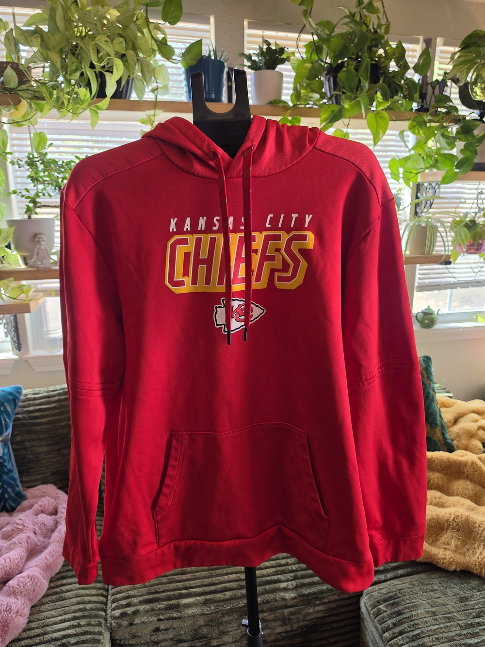 🏈 KANSAS CITY CHIEFS NFL RED HOODIE • MEN’S XL